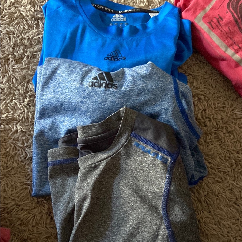 Casual Blue and Gray Short Sleeve Tees for Everyday Comfort